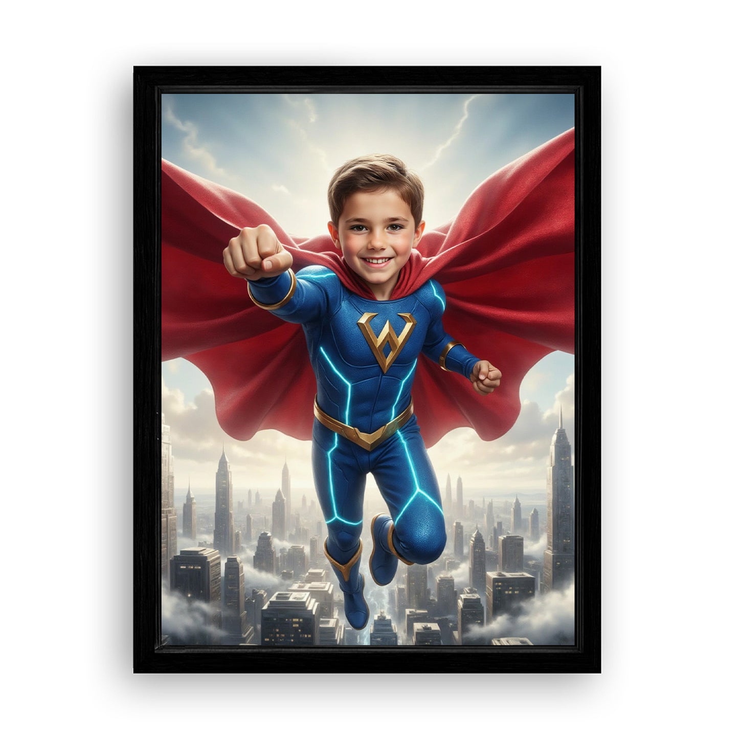 Save 33% When You Add A Frame To Your 18x24 'The Super Sentinel' Canvas Now