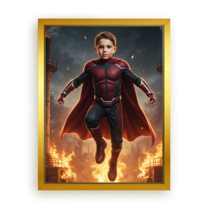 Save 33% When You Add A Frame To Your 18x24 'The Brave Flame' Canvas Now