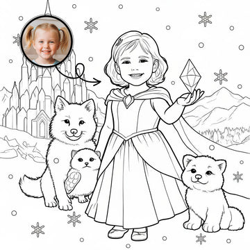 Personalized Coloring Book (12 A4 Ilustrations)