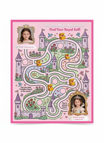 Personalized Maze Featuring Your Child's Face