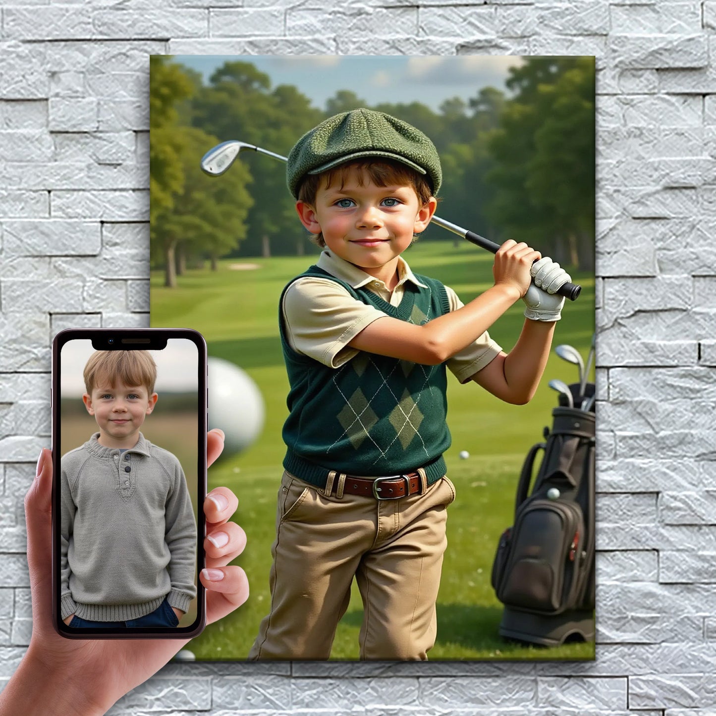Le petit golfeur