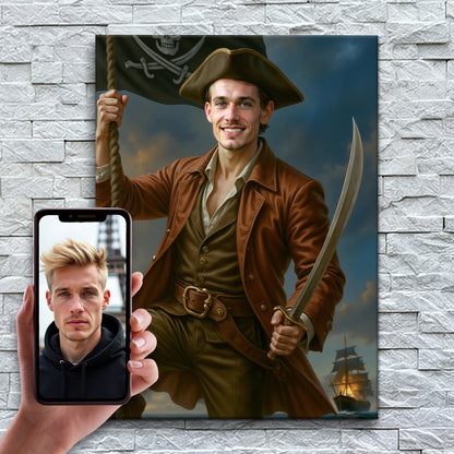 Le capitaine pirate aventurier