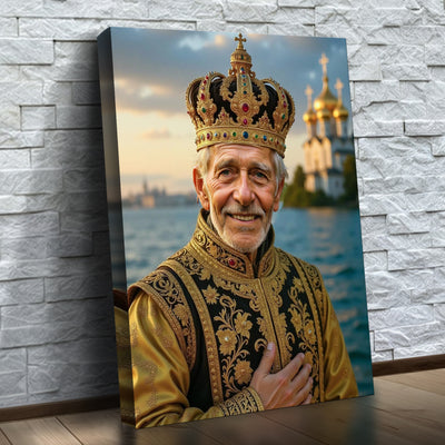 Le Roi gracieux au bord de la mer