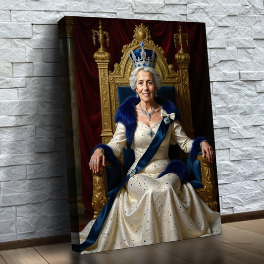 The Royal Grandmother in Blue and Ivory