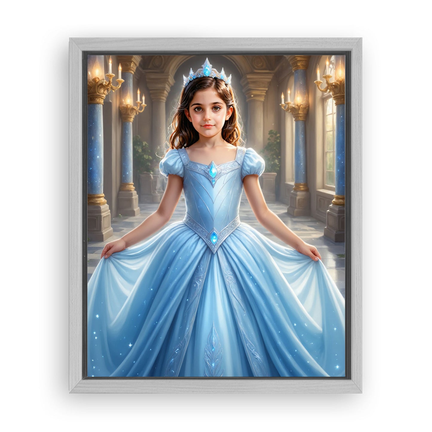 Save 40% When You Add A Frame To Your 10x08 'The Cinderella’s Grand Ballroom' Canvas Now