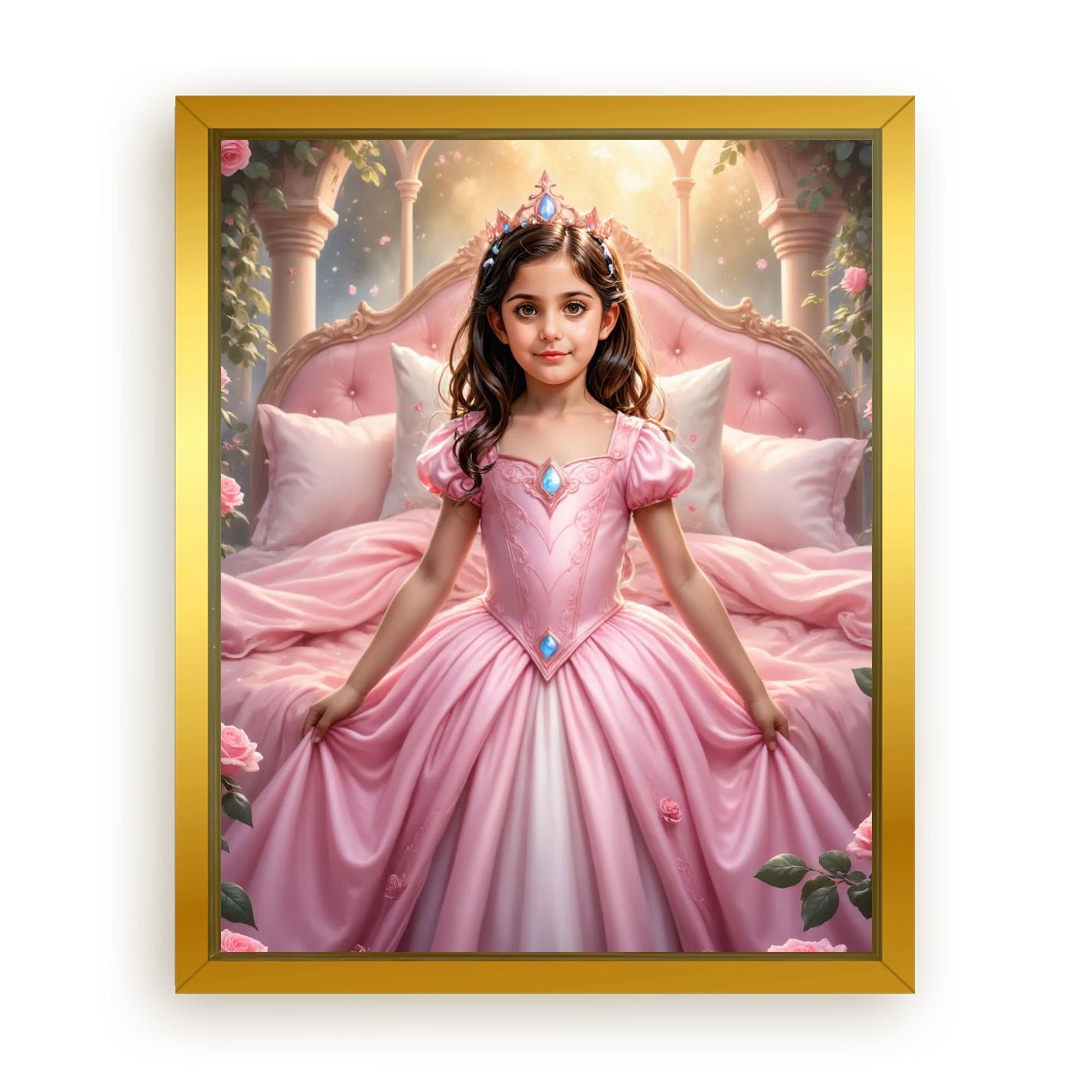 Save 33% When You Add A Frame To Your 16x20 'The Sleeping Beauty’s Enchanted Slumber' Canvas Now
