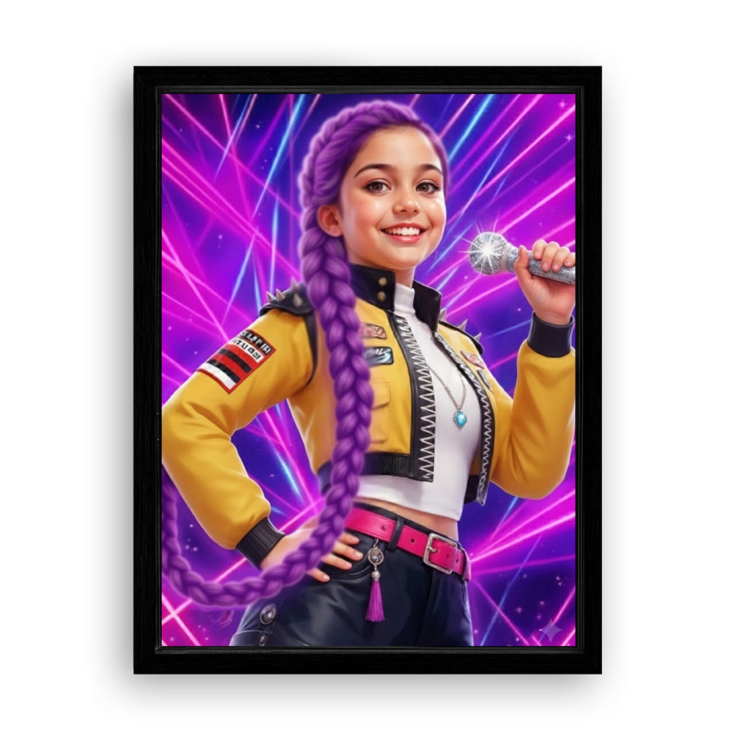 Save 40% When You Add A Frame To Your 12x16 'K-Pop Queen The Magic Beats' Canvas Now
