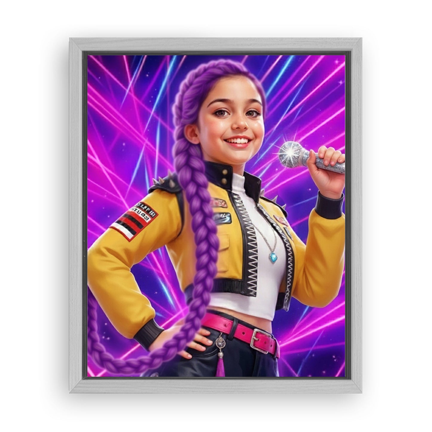 Save 40% When You Add A Frame To Your 10x08 'K-Pop Queen The Magic Beats' Canvas Now