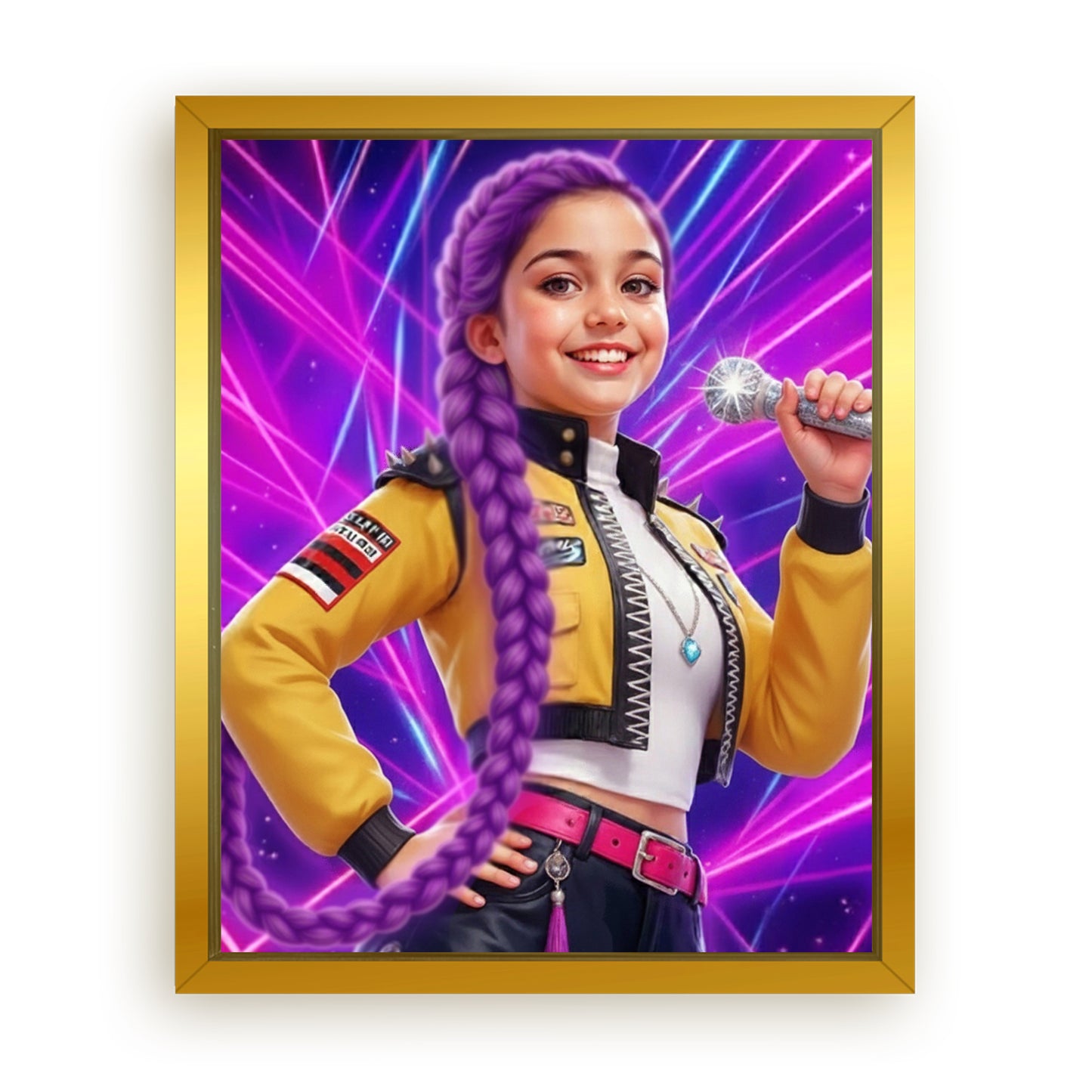 Save 33% When You Add A Frame To Your 16x20 'K-Pop Queen The Magic Beats' Canvas Now