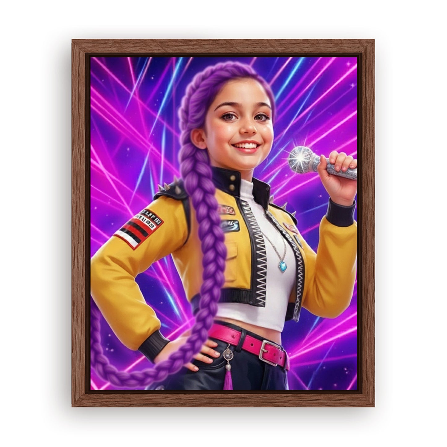 Save 40% When You Add A Frame To Your 10x08 'K-Pop Queen The Magic Beats' Canvas Now